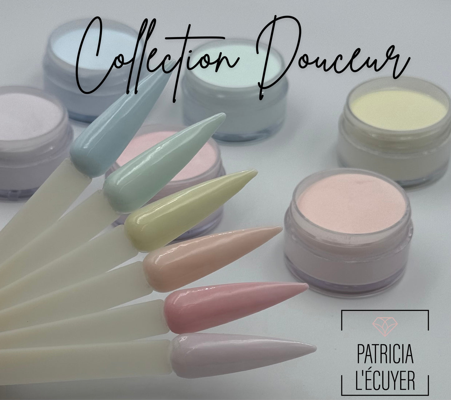 Poudres et résines professionnelles Collection Douceur – tons doux et élégants