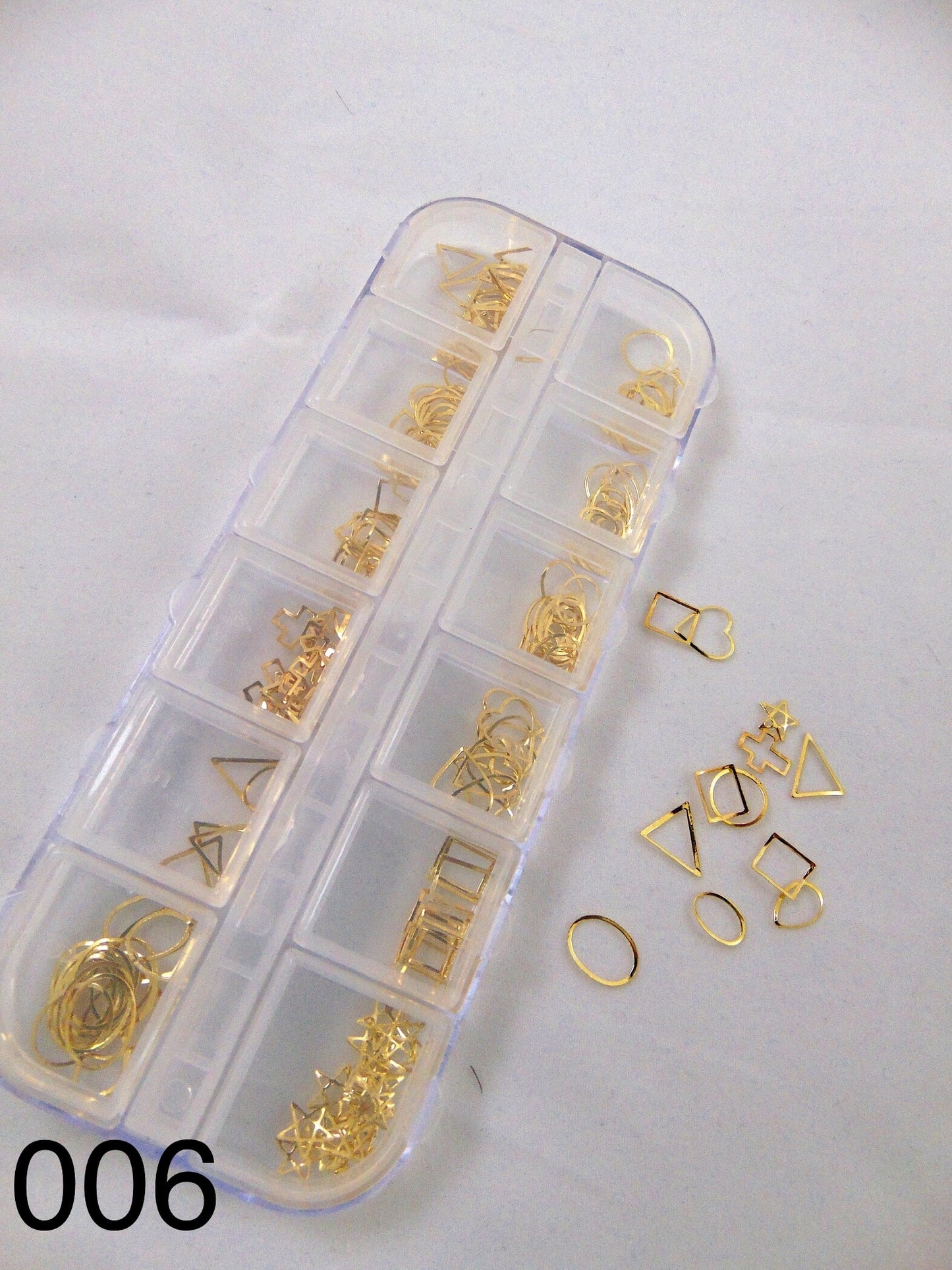 Bijoux en Boîtier – Décorations Ongles Or, Argent & Rose Gold