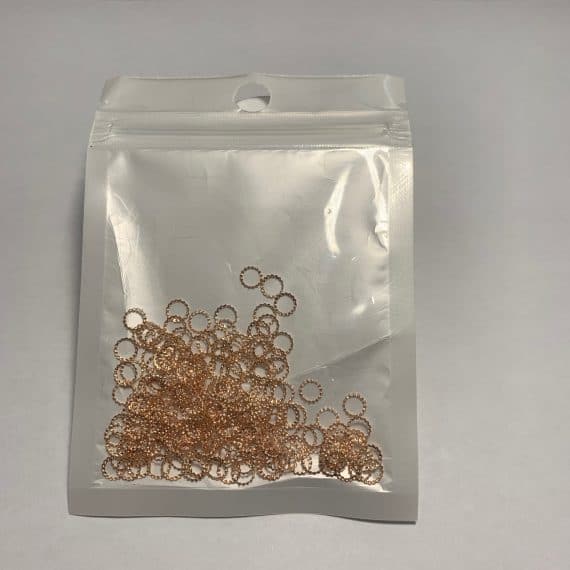 bijoux ongles rose gold