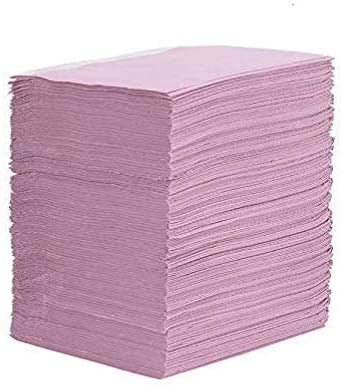 Bavettes jetables premium roses pour soins esthétiques et manucure