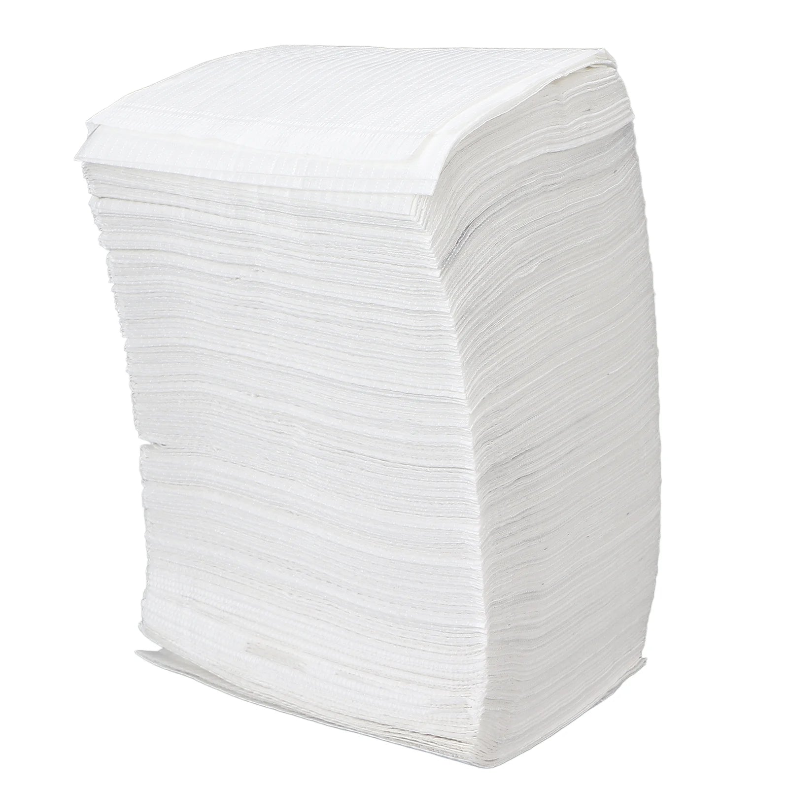 Bavettes jetables premium blanches pour soins esthétiques et manucure