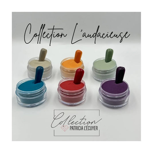 Collection L’Audacieuse – 6 couleurs 1/2 oz de résine et poudre professionnelle pour ongles