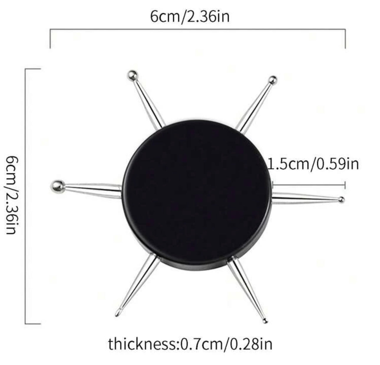 Outil de Peinture 6 en 1 pour Ongles – Multifonction Nail Art
